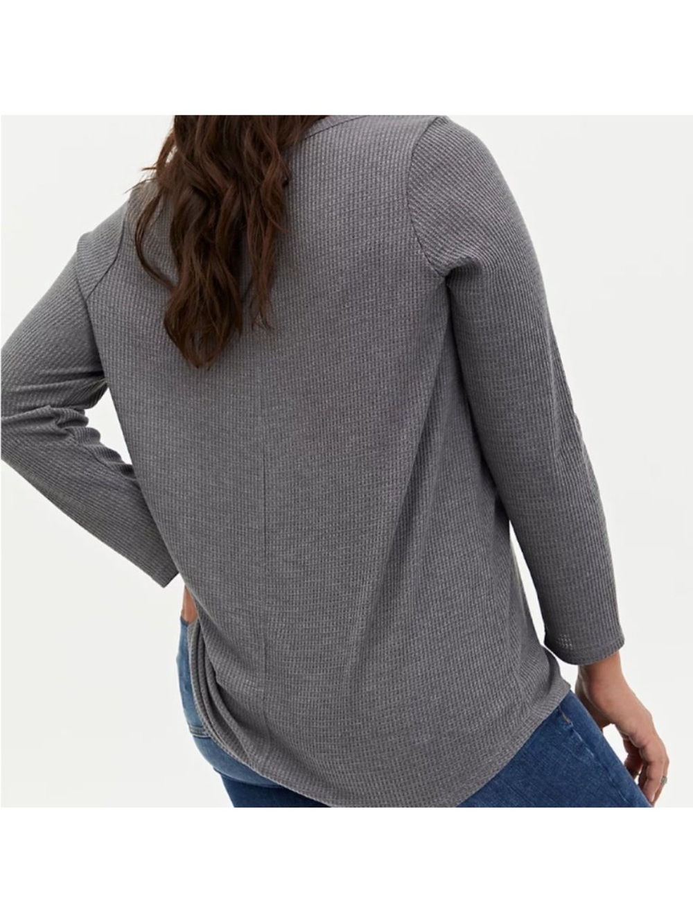 Torrid Stevie Nicks Music Graphic Design Waffle Knit V-Neck Thermal Top - Picture 2 of 12